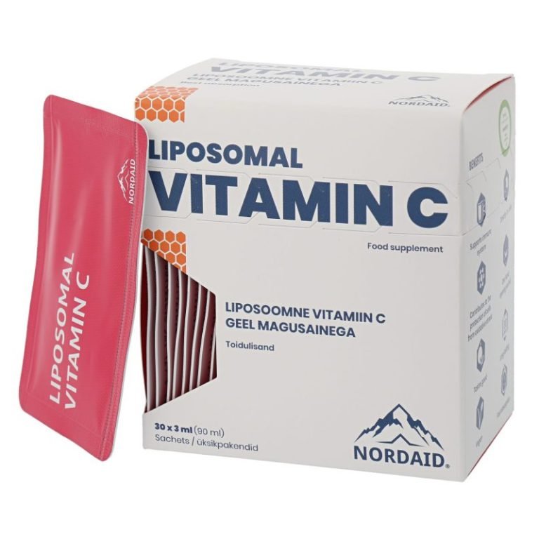NORDAID VITAMINAS C LIPOSOMOSE serumas, 1000 mg, pakeliai 30x3ml