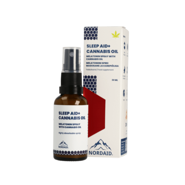 NORDAID SLEEP AID + CANNABIS OIL maisto papildas, 30 ml.