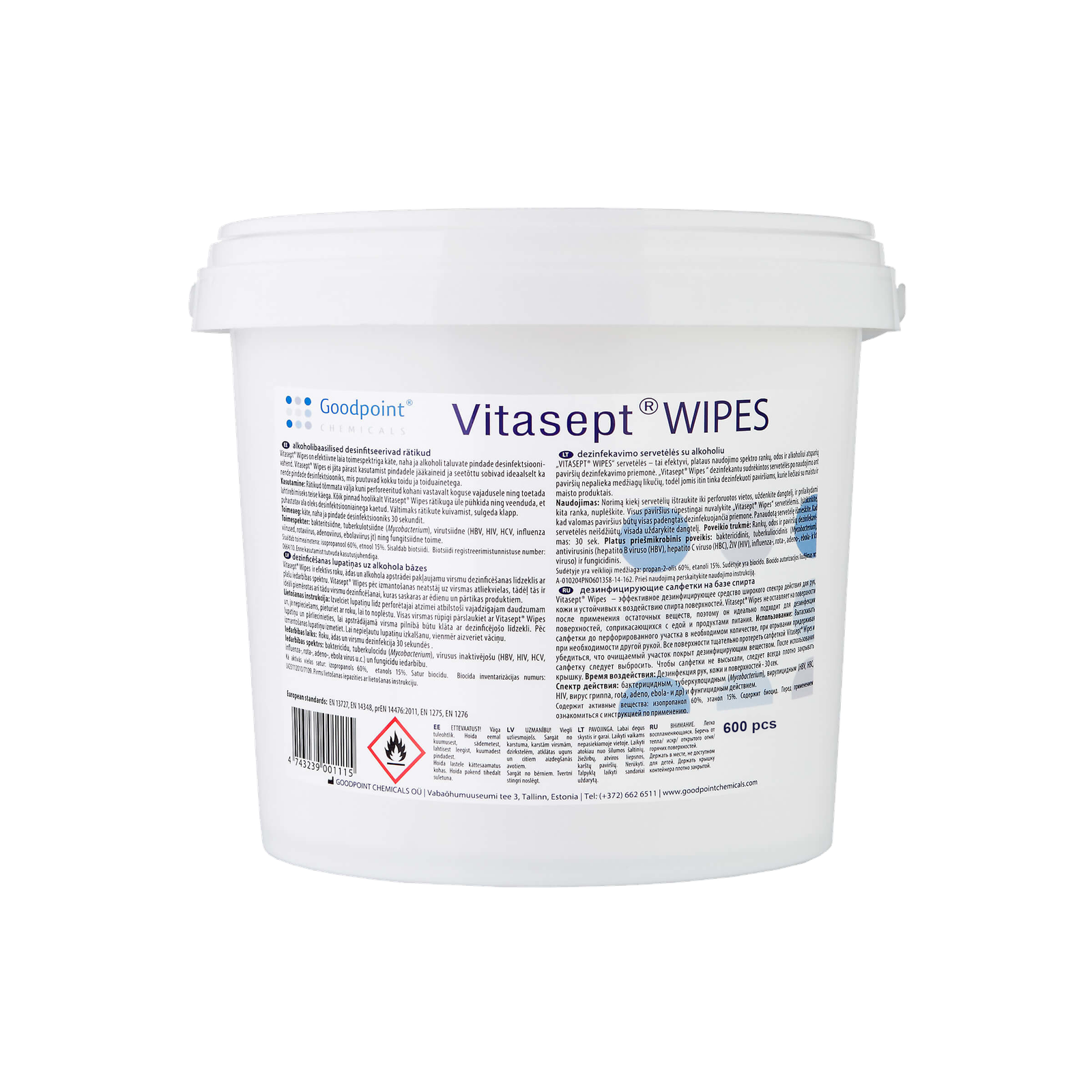 Goodpoint Vitasept Wipes n600