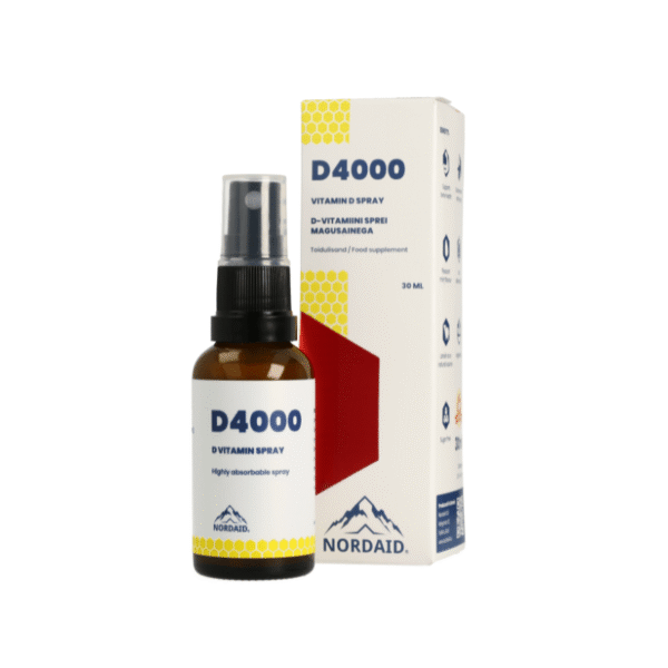 NORDAID D4000 SPRAY vitaminas D, 30 ml.