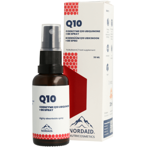 NORDAID Q10 + B6 SPRAY kompleksas, 30 ml.