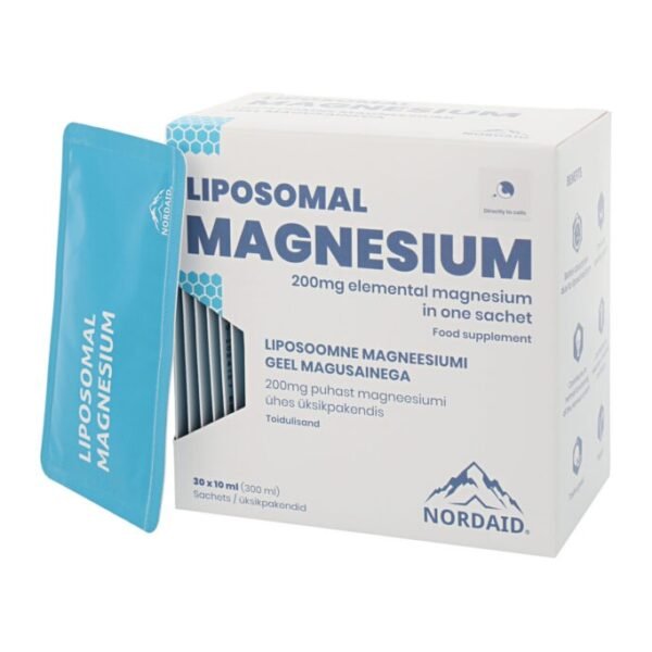 NORDAID LIPOSOMAL MAGNESIUM magnis 200 mg, 30 pak. x 10 ml.
