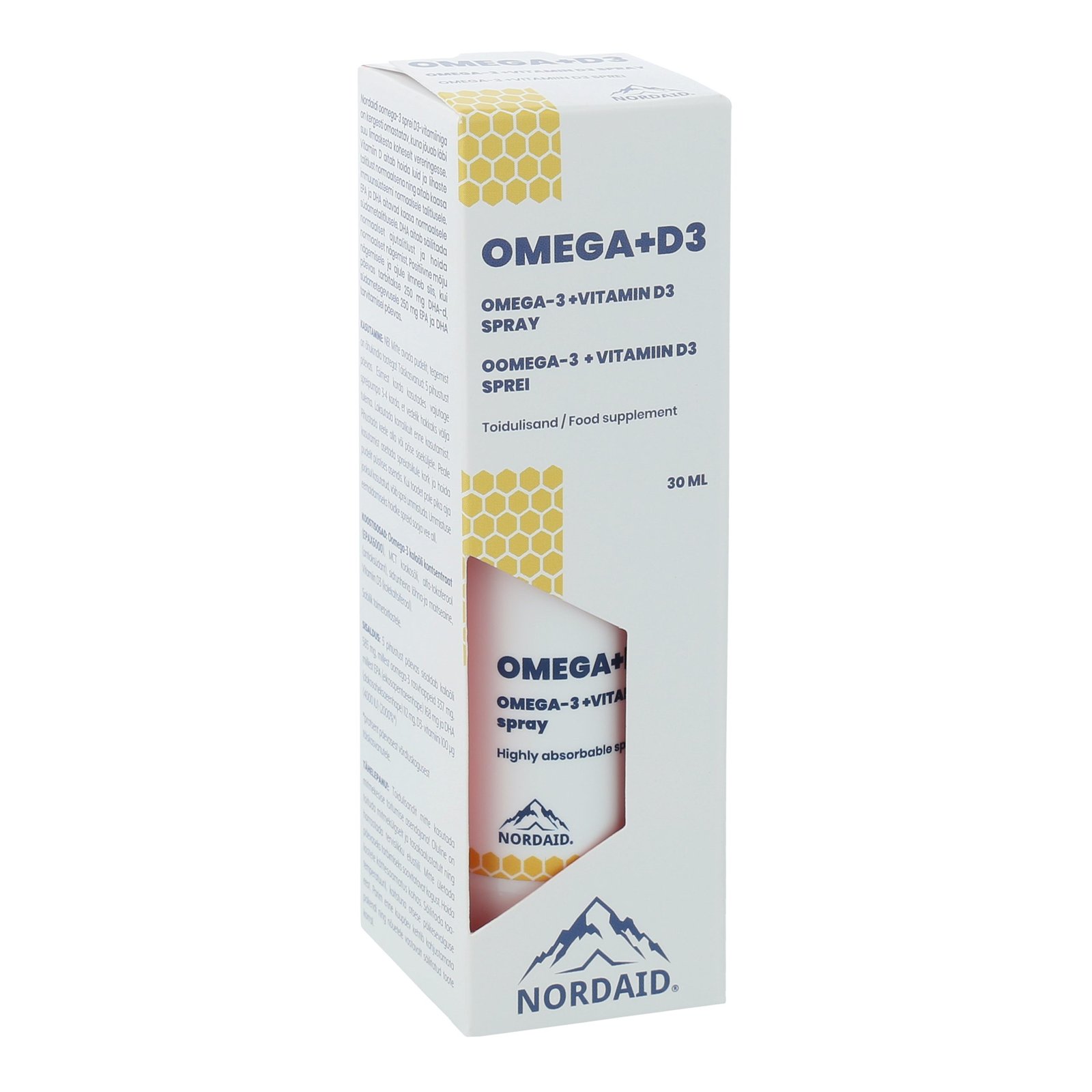 NORDAID purškiamas OMEGA + D3, 30ml