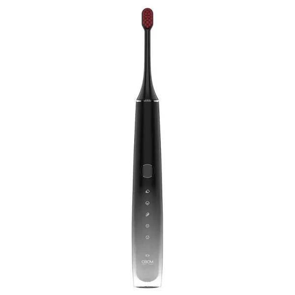 OSOM Oral Care Sonic Toothbrush Black OSOMORALT40BL dantų šepetėlis su veido valymo/masažavimo antgaliu