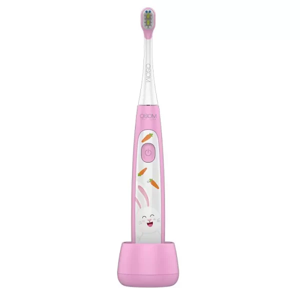 OSOM Oral Care Kids Sonic Toothbrush Pink OSOMORALK7PINK įkraunamas elektrinis, garsinis dantų šepetėlis vaikams