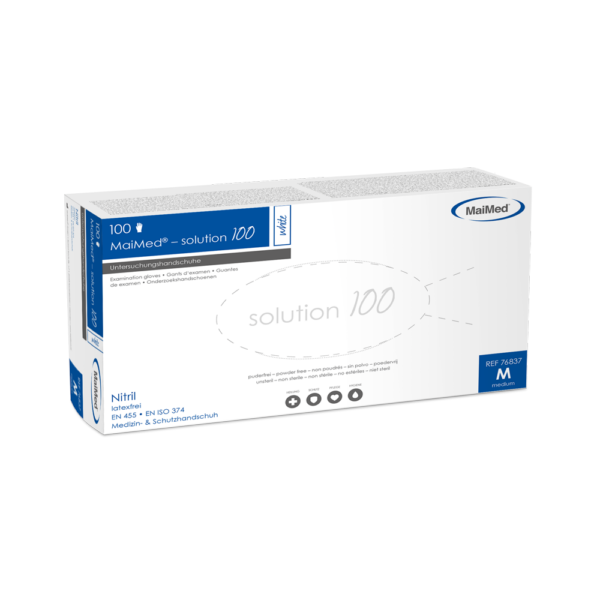 MaiMed Solution 100 nitrilinės pirštinės, 100 vnt.
