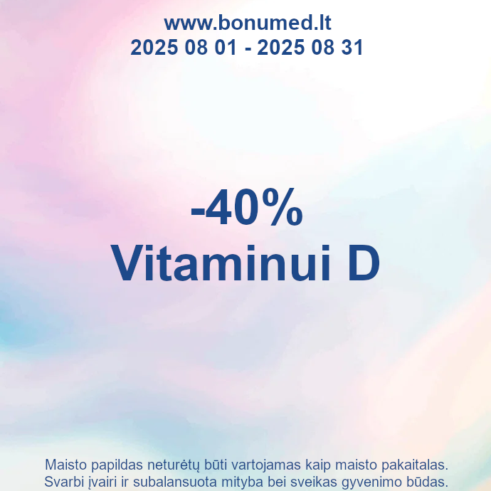 -40% nuolaida vitaminui D
