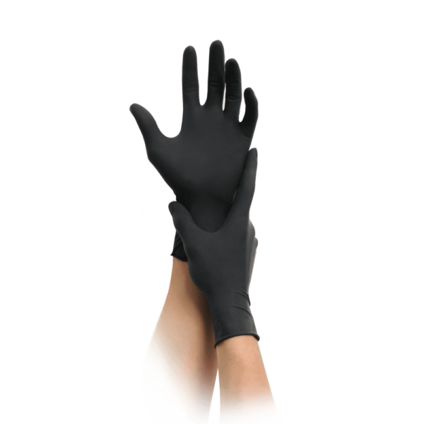 MaiMed Nitrile Black nitrilinės pirštinės, 100 vnt.