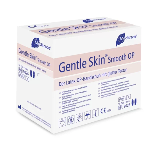 Meditrade Gentle Skin Smooth OP chirurginės pirštinės be pudros, 100 vnt.