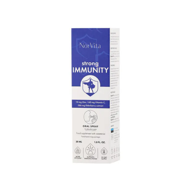 NorVita Strong Immunity Spray, maisto papildas imunitetui, 30 ml