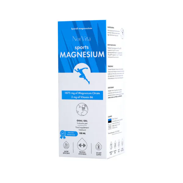 NorVita Sports Magnesium Citrate, maisto papildas