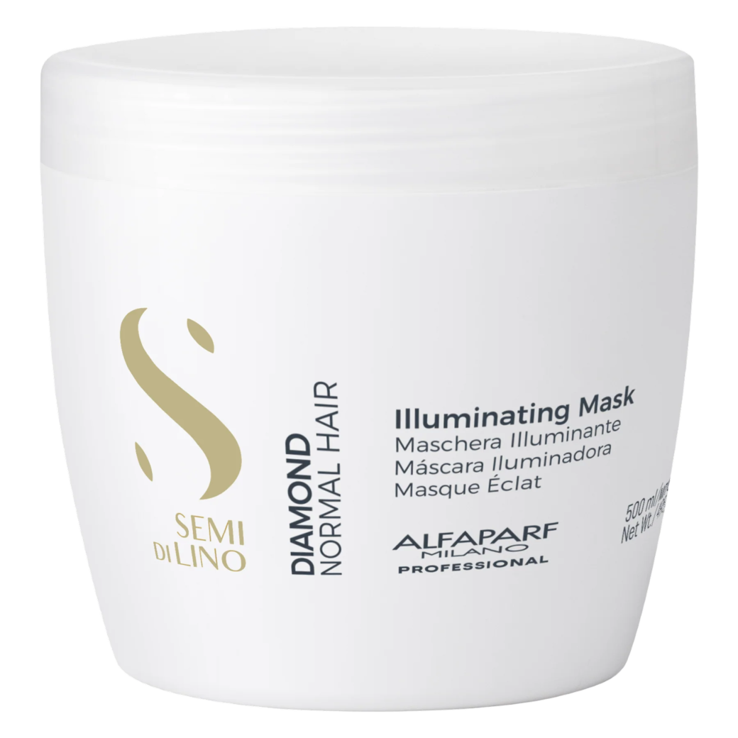 Alfaparf Milano Semi di Lino Diamond Illuminating Mask – žvilgesio suteikianti kaukė normaliems plaukams, 500 ml