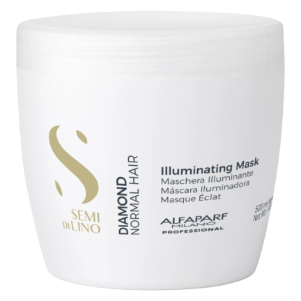 Alfaparf Milano Semi di Lino Diamond Illuminating Mask – žvilgesio suteikianti kaukė normaliems plaukams, 500 ml