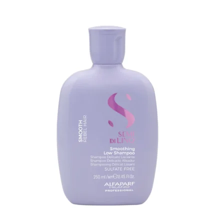 Alfaparf Milano Semi di Lino Smooth Shampoo – glotninamasis šampūnas nepaklusniems ir besišiaušiantiems plaukams, 250 ml