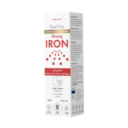NorVita Strong Iron Spray, maisto papildas, 30 ml