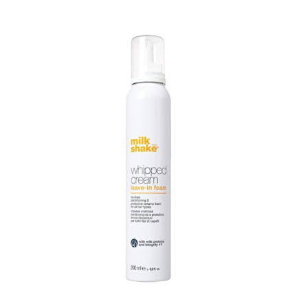 Milk Shake Whipped Cream Leave-in Foam – nenuplaunamos kondicionuojančios plaukų putos, 200 ml