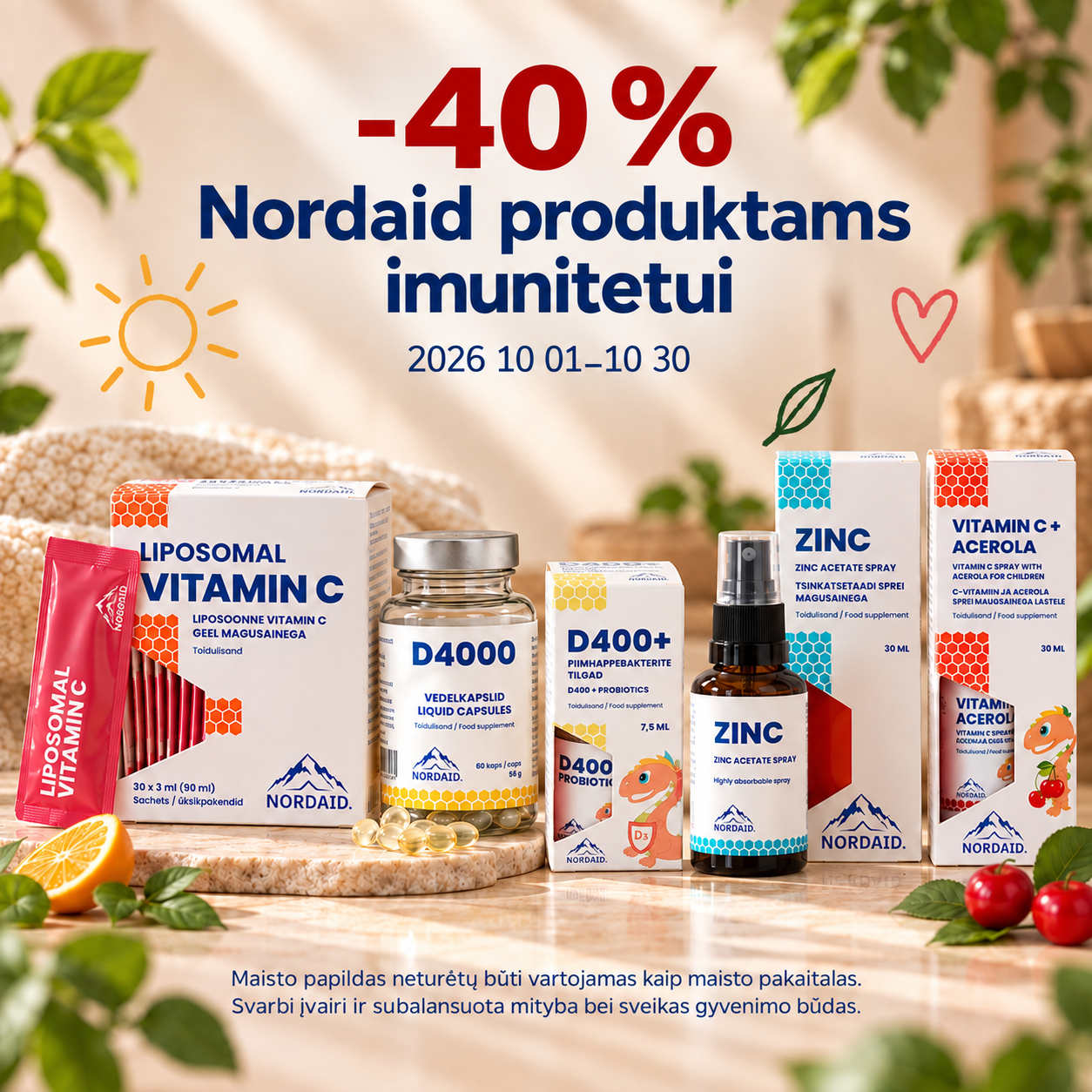Nordaid produktams imunitetui 2